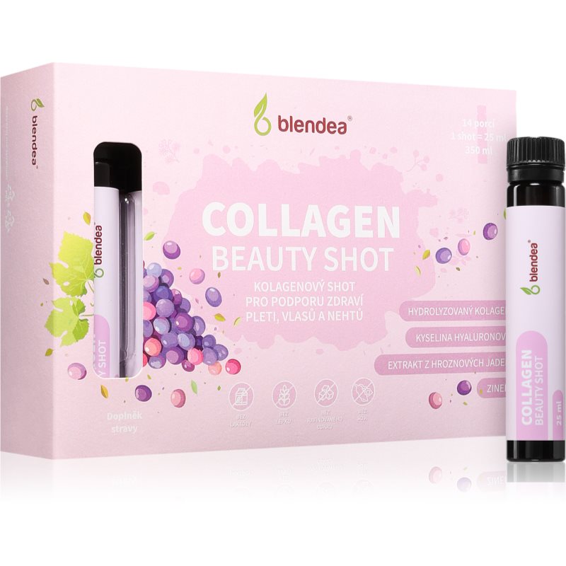 Blendea Collagen Beauty Shot s kyselinou hyaluronovou a zinkem 14x25 ml