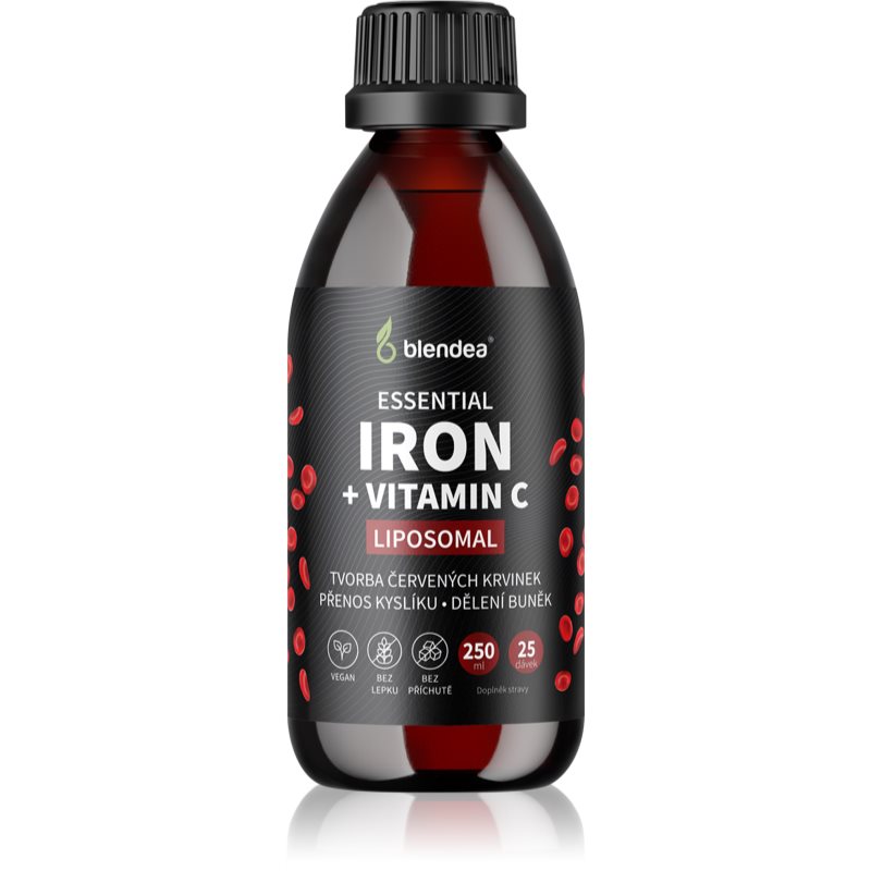 E-shop Blendea Iron + Vitamin C koncentrát pro normální tvorbu červených krvinek a hemoglobinu 250 ml