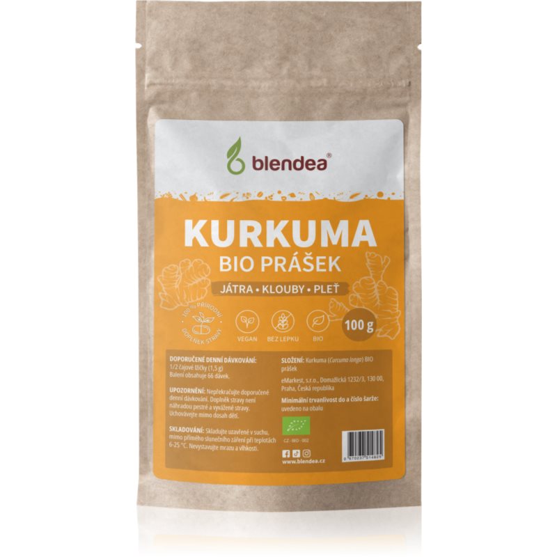 Blendea Kurkuma BIO prášek prášek pro podporu trávení 100 g