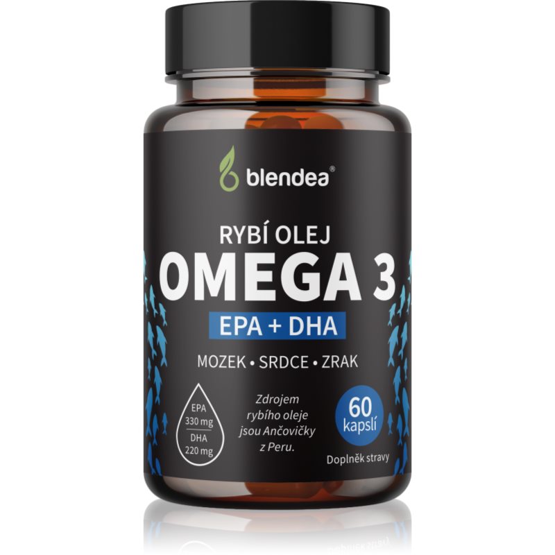 Blendea Rybí olej OMEGA 3 kapsle pro normální činnost srdce a mozku 60 cps