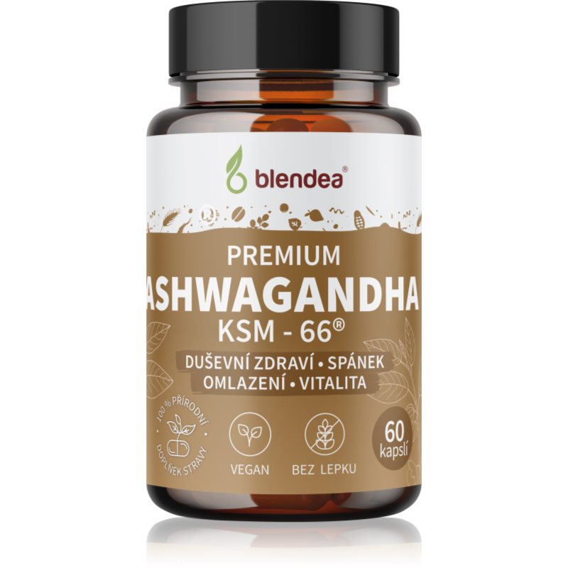 Blendea Ashwagandha KSM-66 kapsle pro psychickou pohodu 60 cps