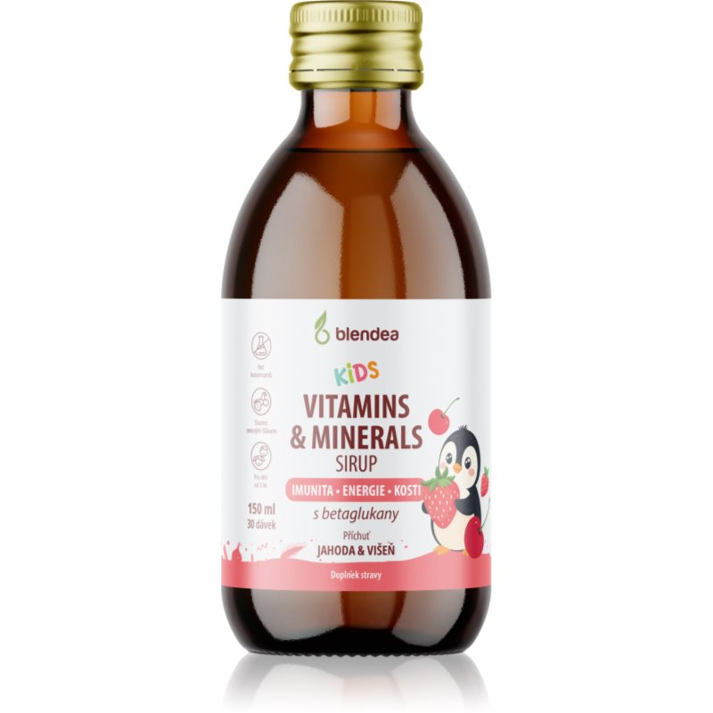Blendea Kids Vitamins & Minerals Sirup sirup s multivitamínovým komplexem pro děti 150 ml