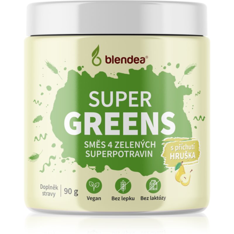 Blendea Supergreens prášok na prípravu nápoja na detoxikáciu Pear 90 g