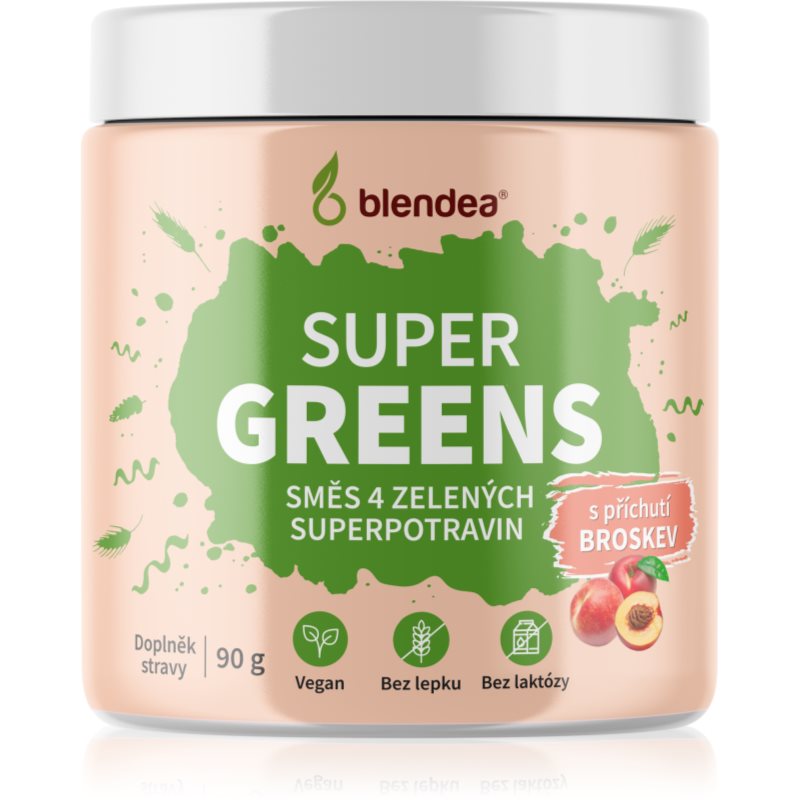 Blendea Supergreens prášek na přípravu nápoje pro detoxikaci Peach 90 g koupíte na Notino.cz
