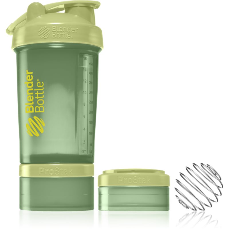 

Blender Bottle ProStak спортивний шейкер + накопичувач колір Green