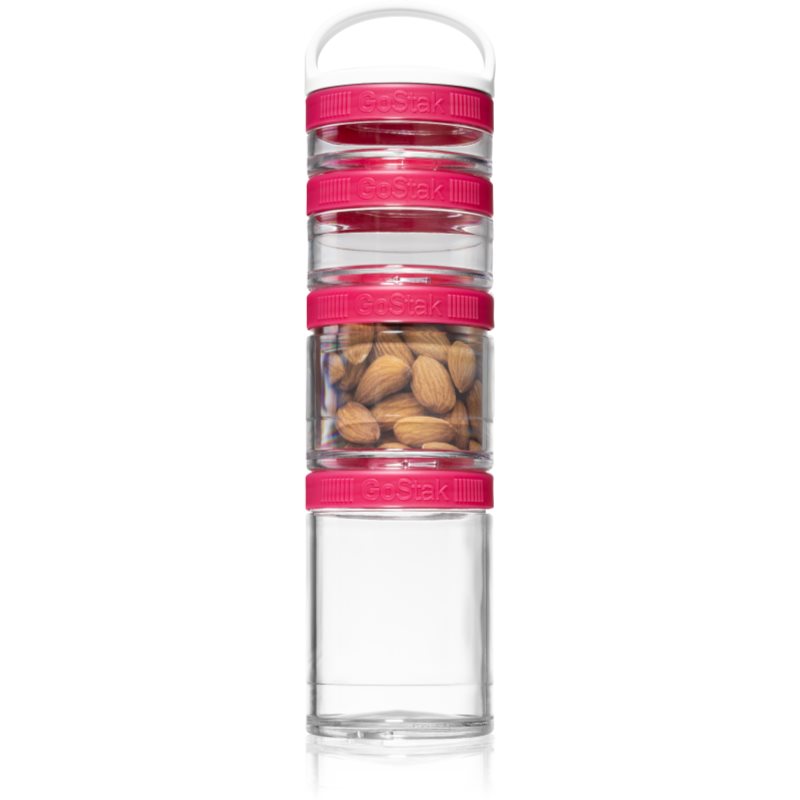 Blender Bottle GoStak® Starter 4 Pak dėžutės maistui spalva Pink 1 vnt.