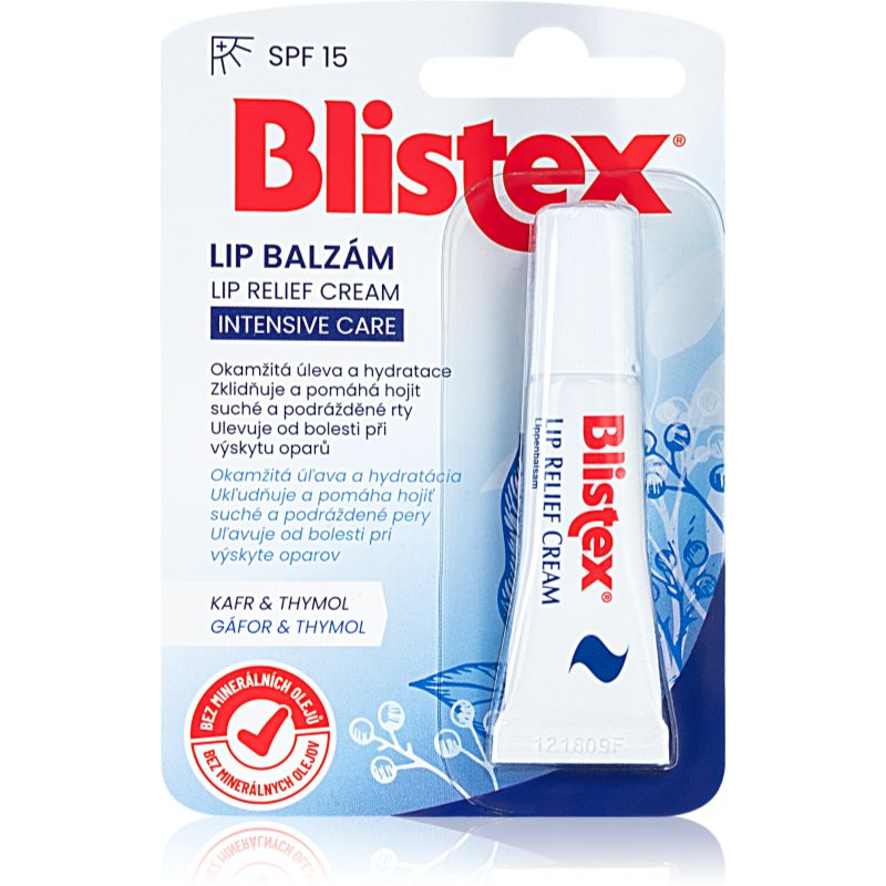 Blistex Lip Relief Cream Intensive Lip Balm SPF 15 6 Ml