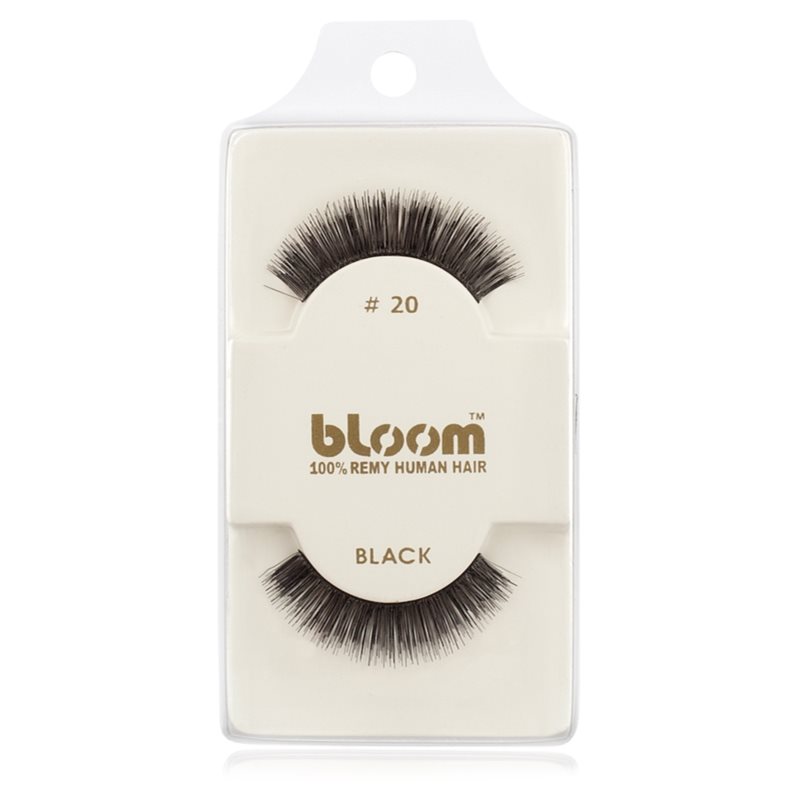 Bloom Natural штучні вії з натурального волосся No. 20 (Black) 1 см