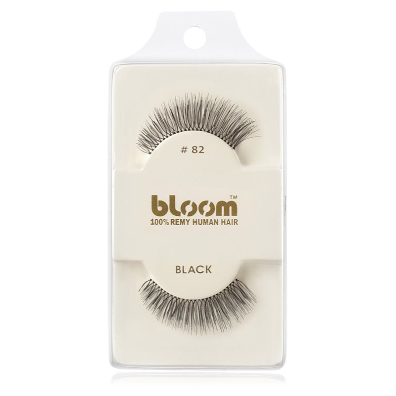 Bloom Natural Stick-On Eyelashes From Human Hair No. 82 (Black) 1 Cm