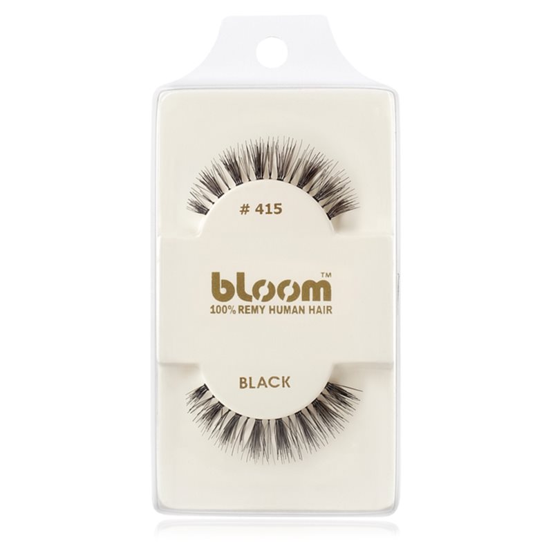 Bloom Natural штучні вії з натурального волосся No. 415 (Black) 1 см