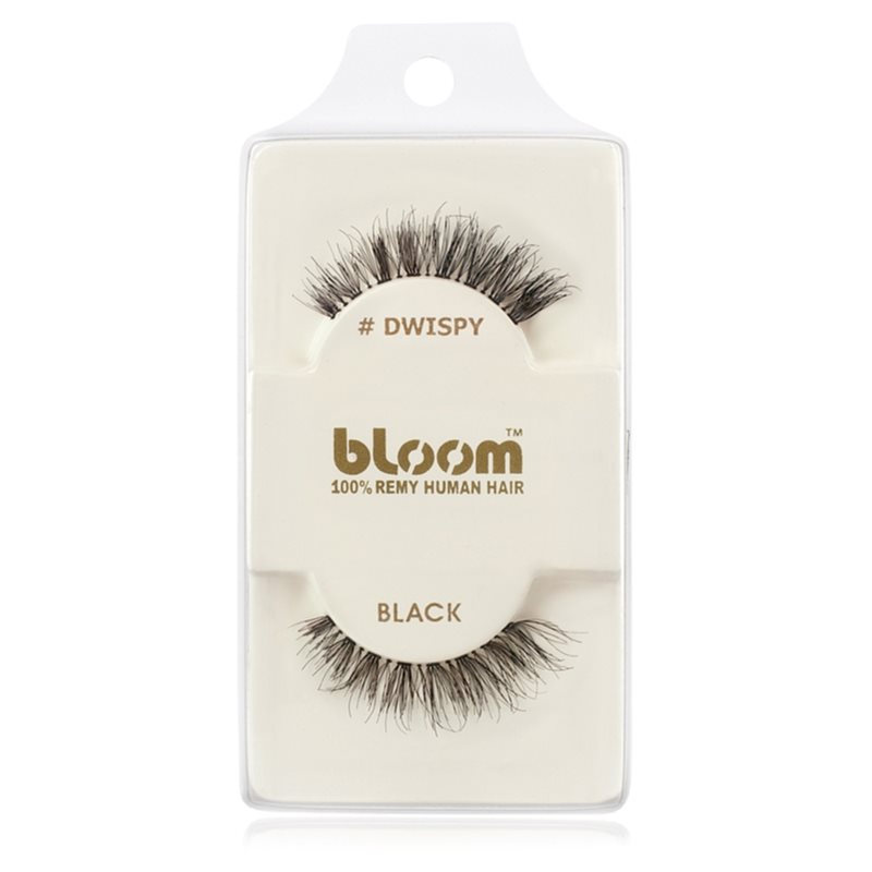 Bloom Natural priklijuojamosios blakstienos iš žmogaus plaukų (Dwispy, Black) 1 cm