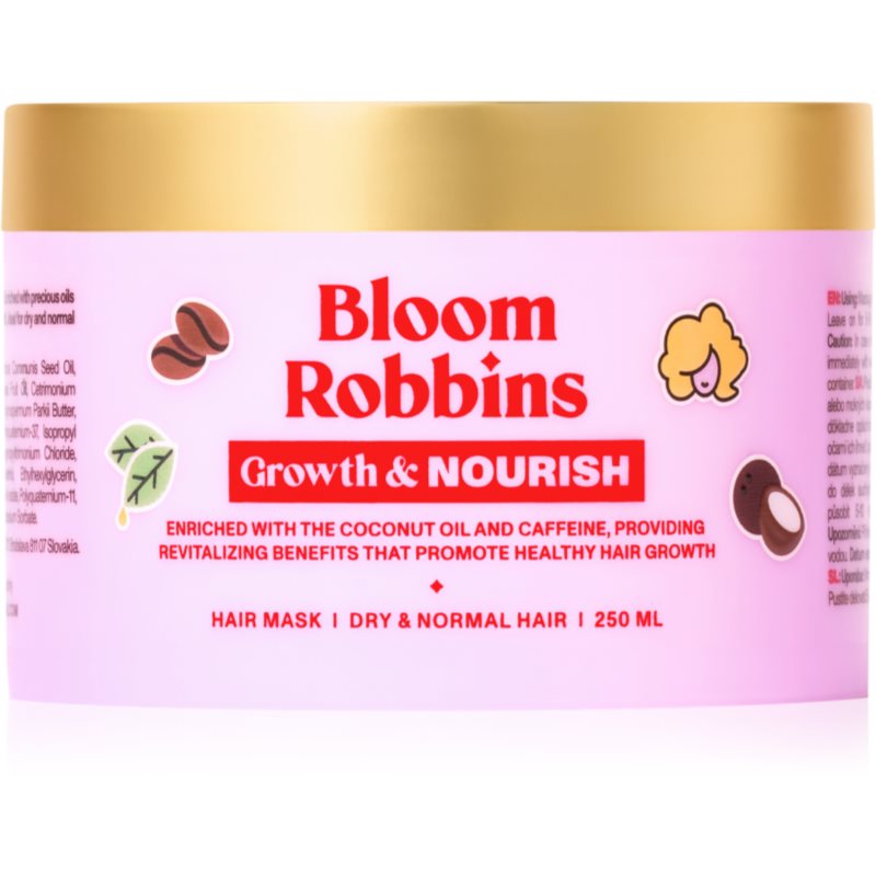 Bloom Robbins Growth & Nourish vyživující maska na vlasy pro všechny typy vlasů 250 ml