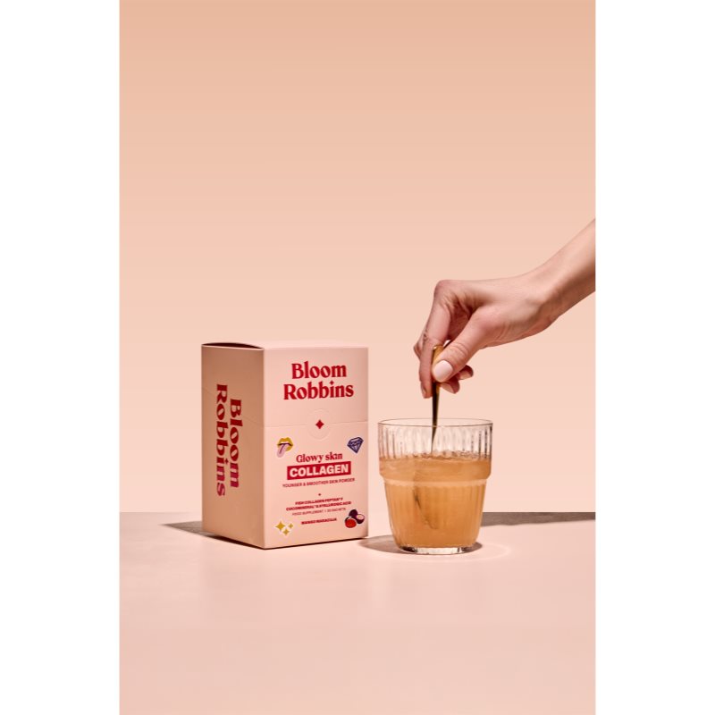 Bloom Robbins Glowy skin COLLAGEN YOUNGER & SMOOTHER SKIN POWDER prášek pro krásnou pleť příchuť Mango Maracuja 372 g (obrázek 3)