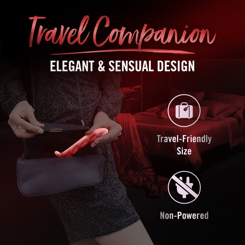 Blush Temptasia Jealousy Peg Red Rouge dildo pro muže a ženy 17 cm (obrázek 6)