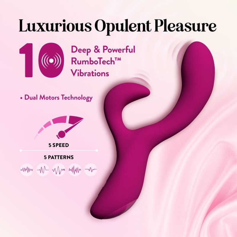 Blush Quinn Warming Rabbit Vibe vibrátor se stimulátorem klitorisu 23.3 cm (obrázek 6)