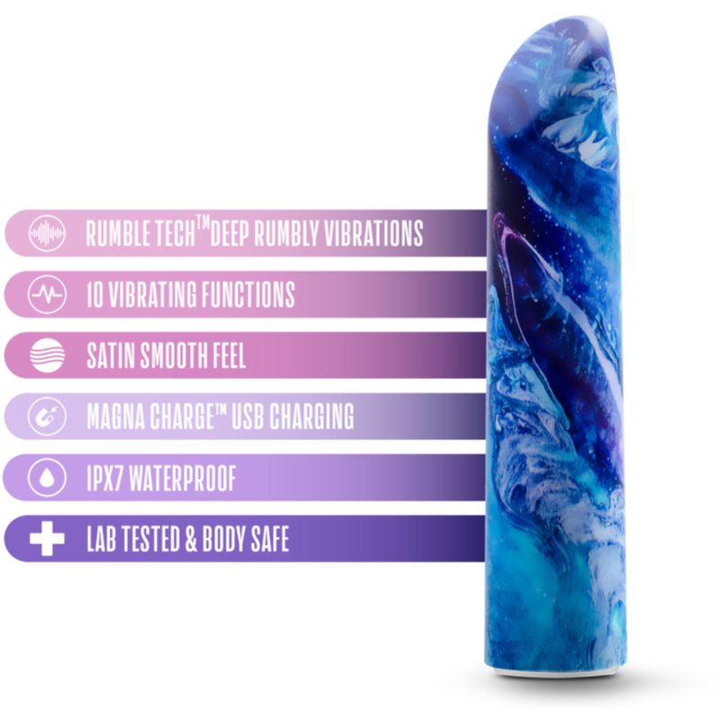 Blush Limited Addiction vibrátor Mesmerize Blue 10 cm (obrázek 4)