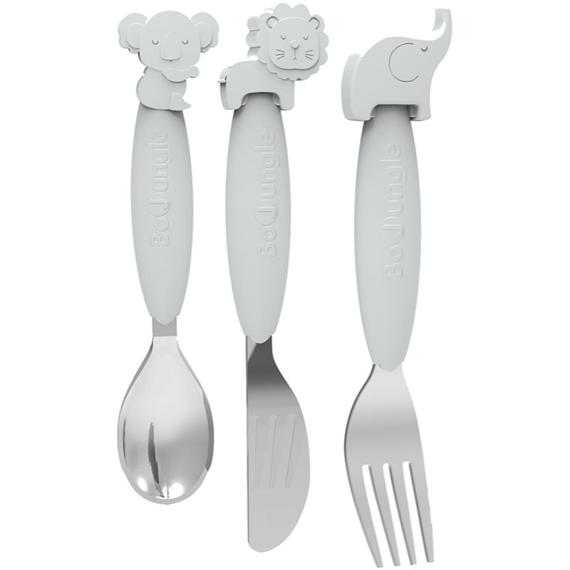 Bo Jungle Cutlery cutlery Grey 12m+ 3 pc
