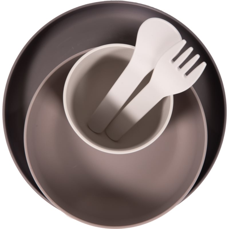 Bo Jungle Tableware Set набір посуду для дітей Grey 5 кс