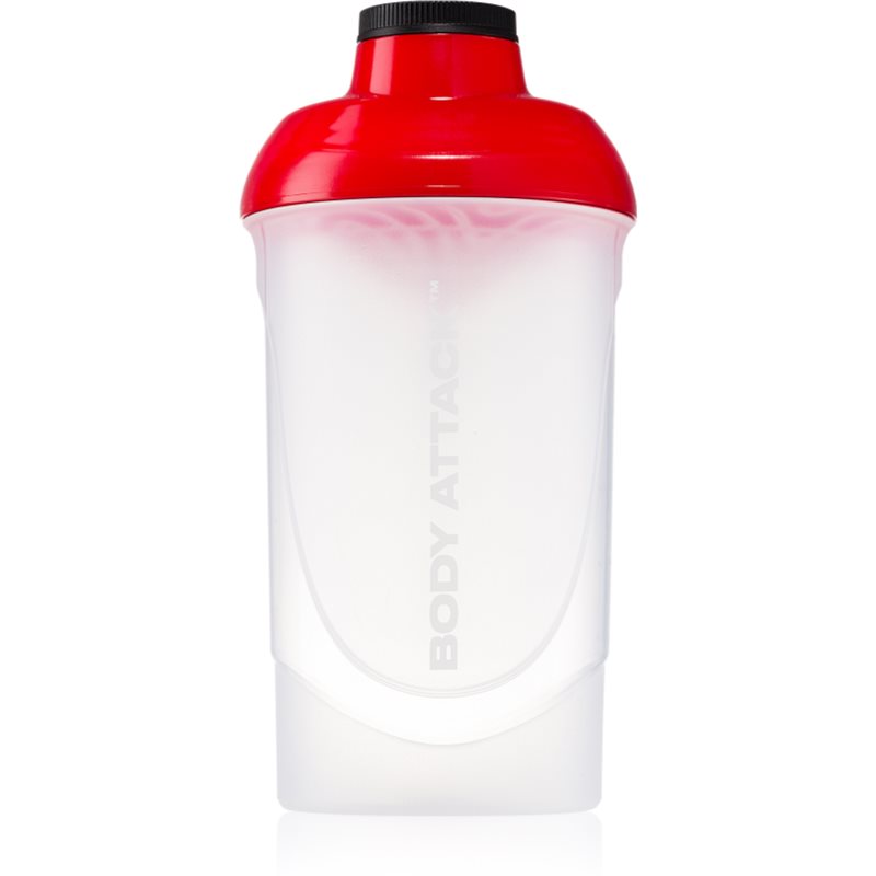 Body Attack Shaker športni shaker brez vsebnosti BPA barva Transparent 600 ml
