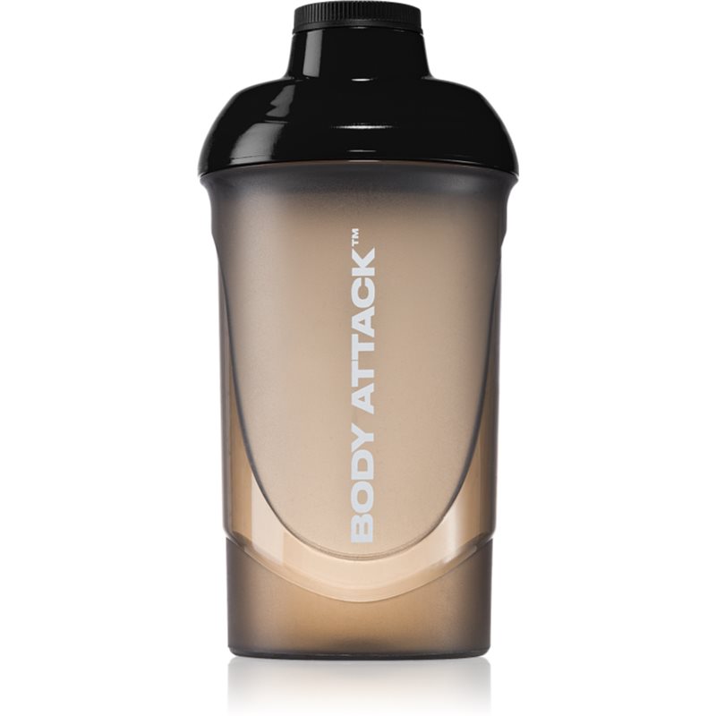 Body Attack Shaker športový šejker bez obsahu BPA farba Black 600 ml