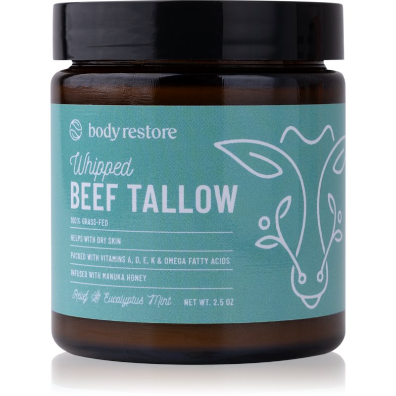 Body Restore Whipped Beef Tallow Balm Eucalyptus & Mint vyživující tělový krém 73 ml