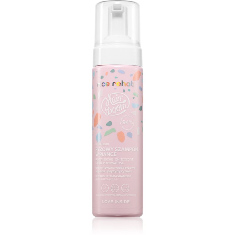 BodyBoom HairBoom Ultralight Rice Shampoo sampon minden hajtípusra 200 ml