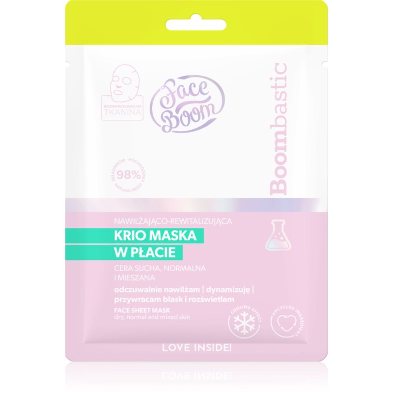 BodyBoom FaceBoom Boombastic hydraterende sheet mask voor alle huidtypen 1 st