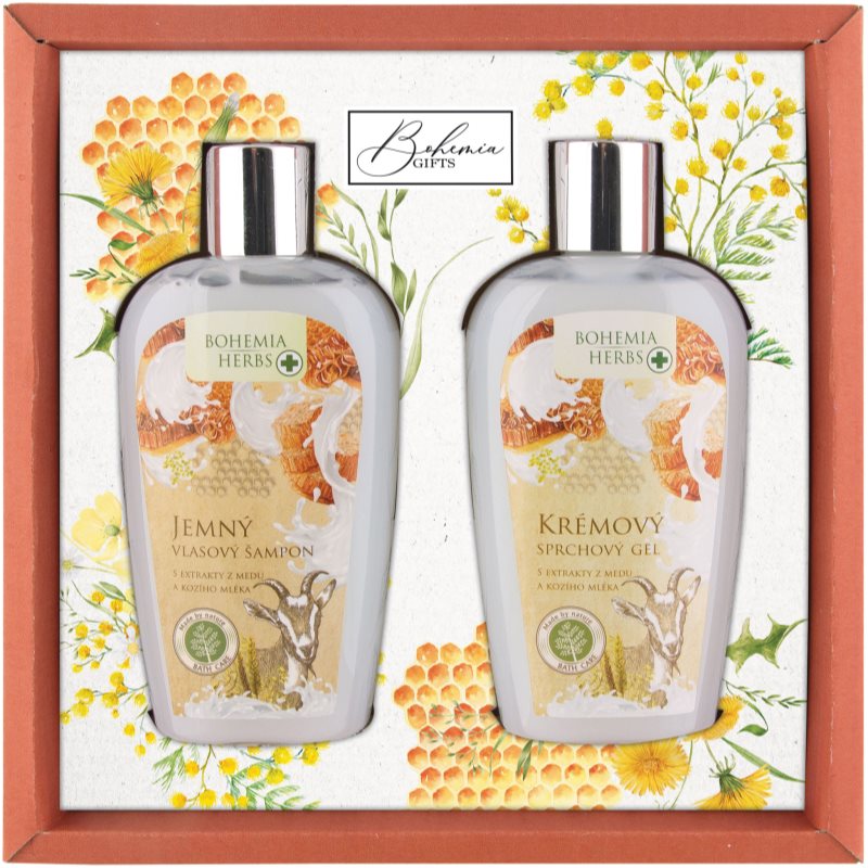 Bohemia Gifts & Cosmetics Bohemia Herbs Honey & Goat Milk dárková sada
