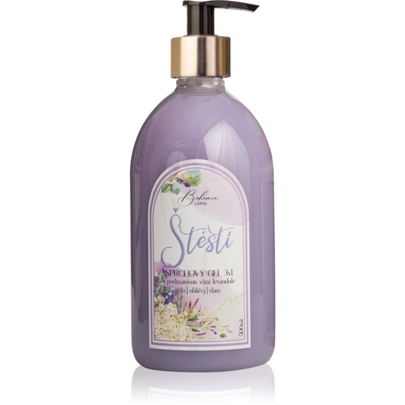 Bohemia Gifts & Cosmetics Domeček Štěstí sprchový gel 3 v 1 500 ml
