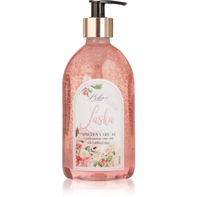 Bohemia Gifts & Cosmetics Domeček Láska sprchový gel 3 v 1 500 ml