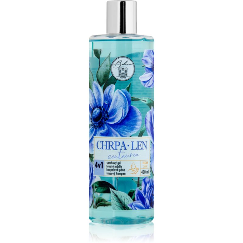 Bohemia Gifts & Cosmetics Flower Line Centaurea Reinigungsgel für Haut und Haar 4 in 1 400 ml