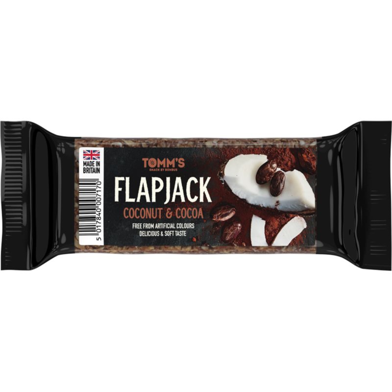 Bombus Tomm's Flapjack ovsená tyčinka príchuť Coconut & Cocoa 100 g