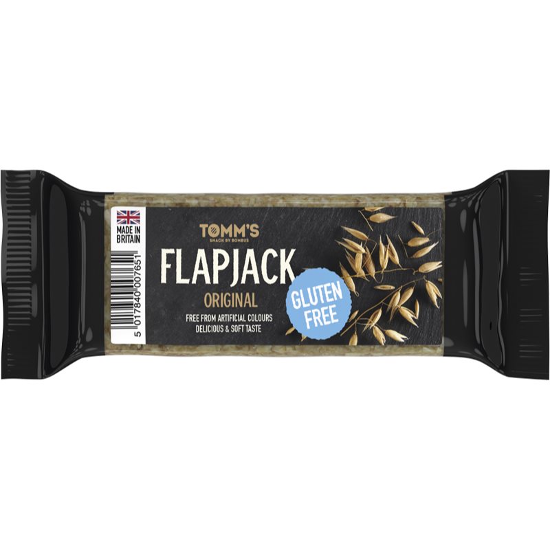 Bombus Tomm's Flapjack Gluten Free ovsená tyčinka bez lepku príchuť Original 100 g