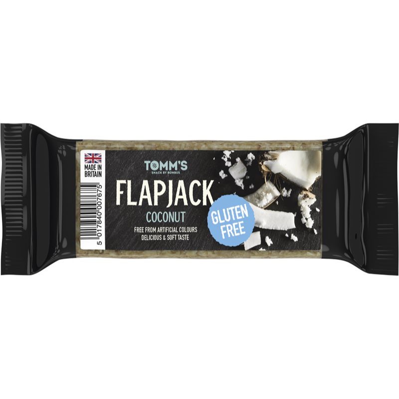 Bombus Tomm's Flapjack Gluten Free ovesná tyčinka bez lepku příchuť Coconut 100 g