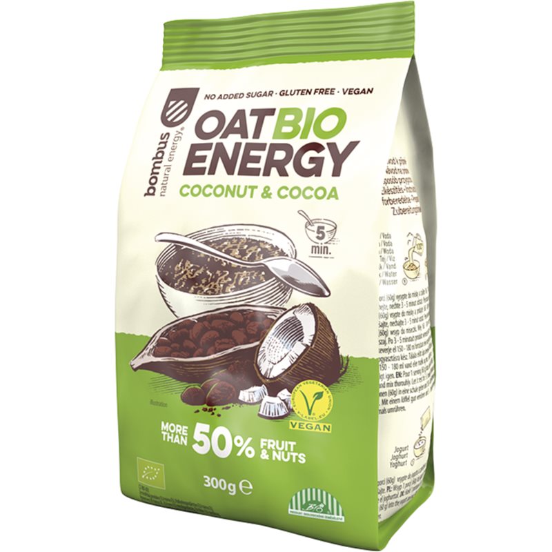 Bombus Oat Energy Coconut & cocoa BIO ovesná kaše 300 g koupíte na Notino.cz