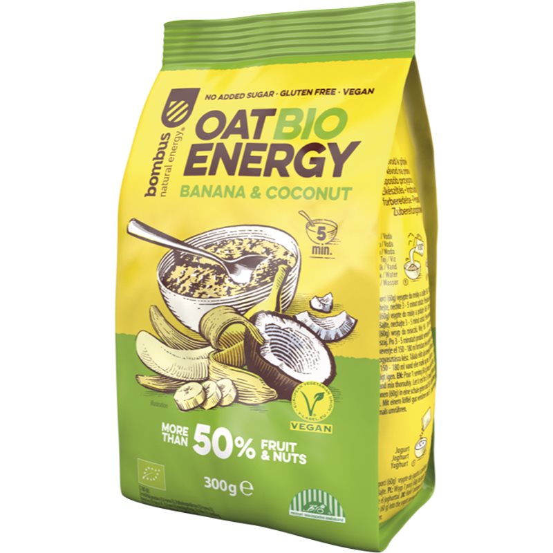 Bombus Oat Energy Banana & coconut BIO ovesná kaše 300 g koupíte na Notino.cz