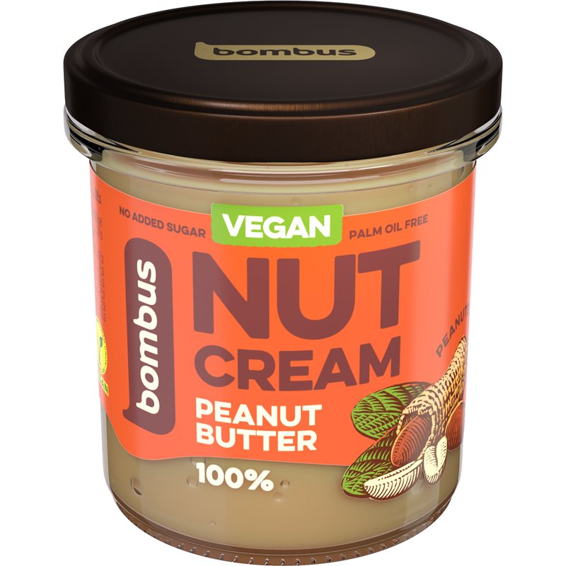 Bombus Nut Cream Peanut Butter 100 % orechový krém 300 g