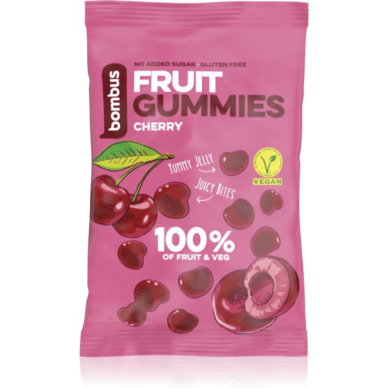 Bombus Fruit Gummies ovocné bonbóny příchuť Cherry 35 g