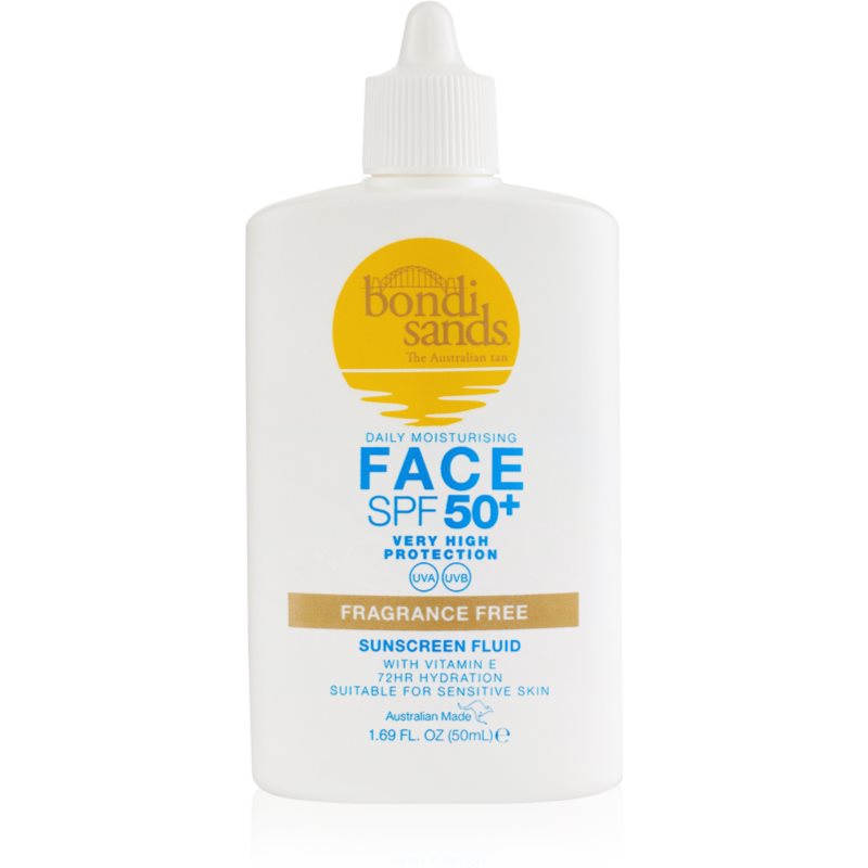 Bondi Sands SPF 50+ Fragrance Free Face Sun Fluid Fragrance-free SPF 50+ 50 Ml