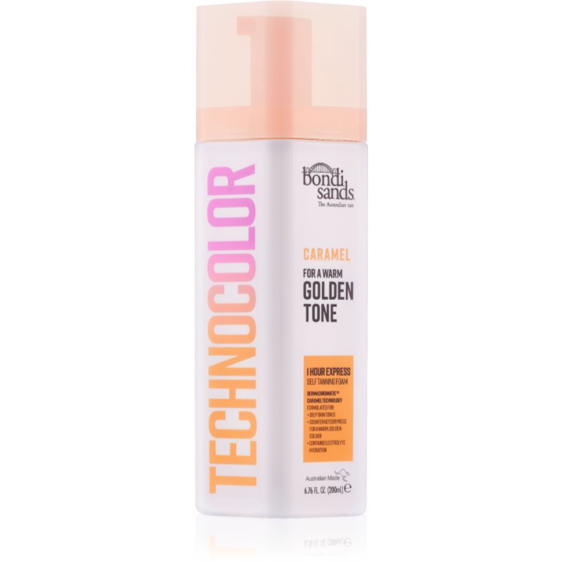 Bondi Sands Technocolor 1 Hour Express Caramel мус для автозасмаги відтінок Warm Hydrated Glow 200 мл