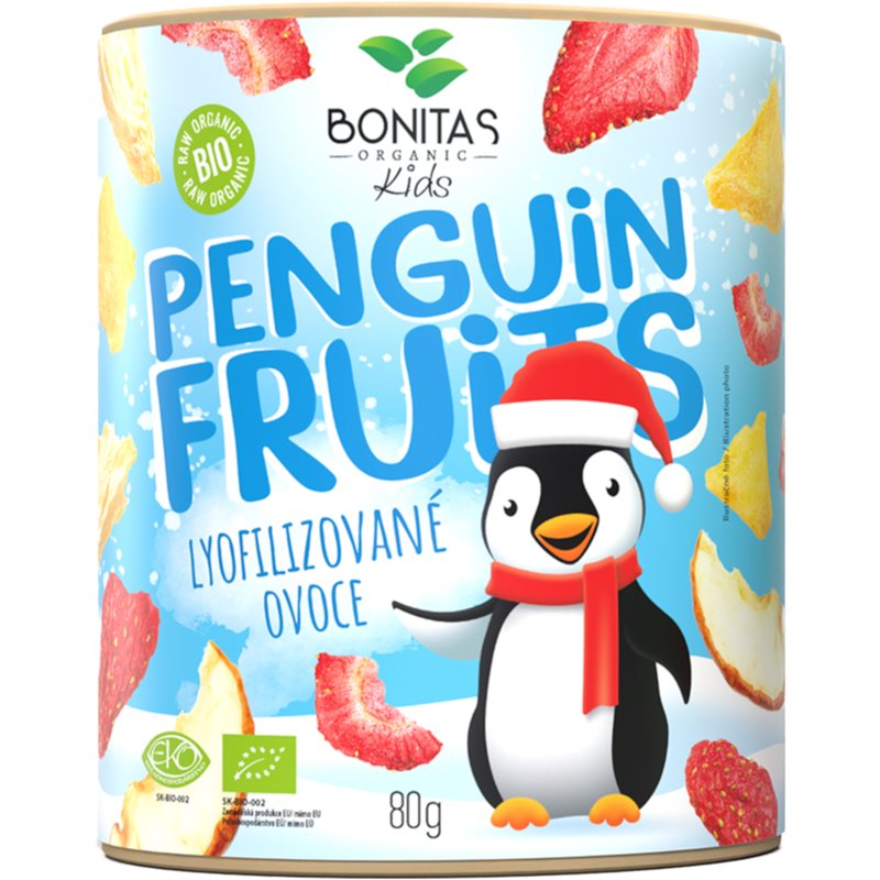 Bonitas Penguin Fruits BIO Mix Lyofilizovaného ovoce mrazem sušené ovoce 80 g