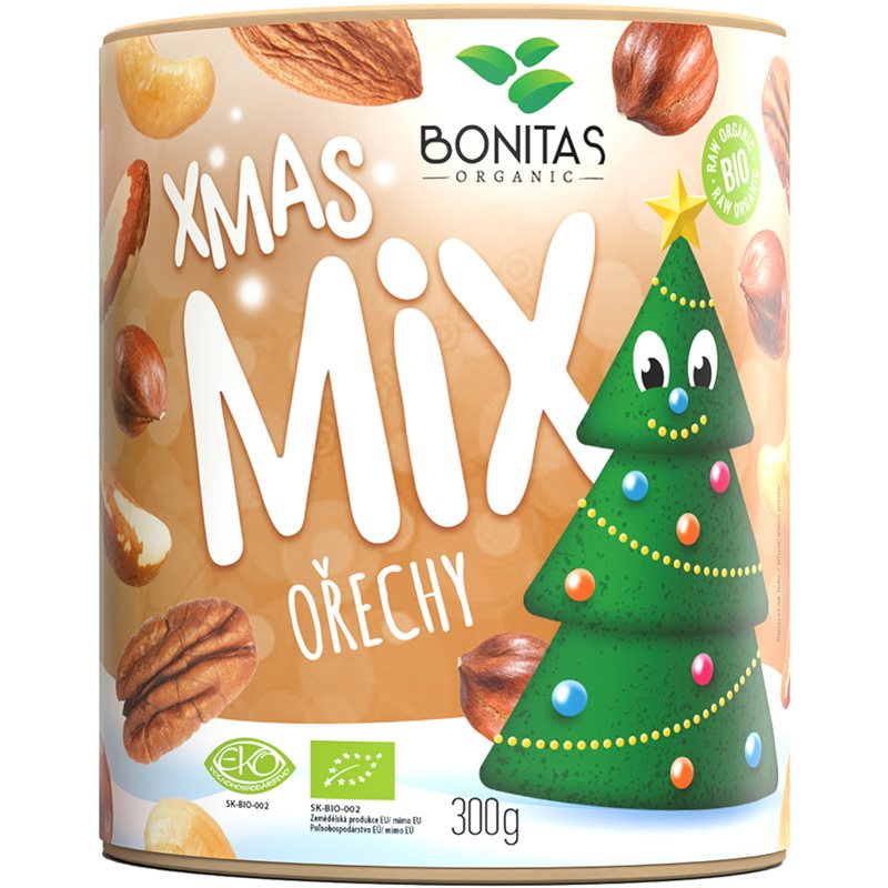 Bonitas Vánoční směs BIO ořechů směs ořechů 300 g