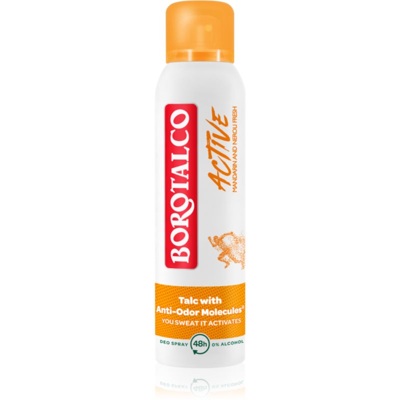 Borotalco Active Mandarin & Neroli gaivinamasis purškiamasis dezodorantas 48 val. 150 ml
