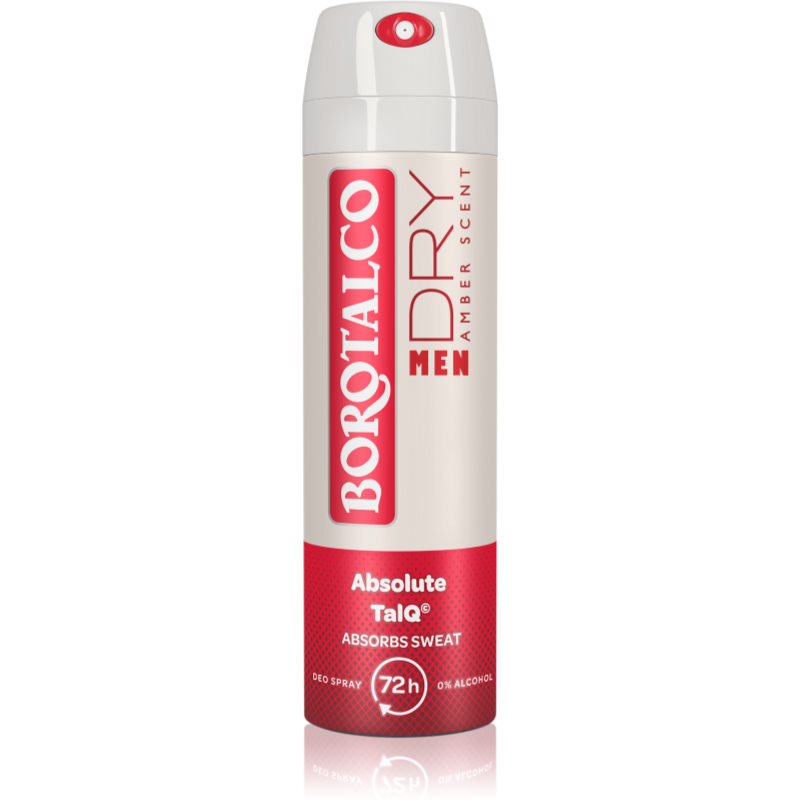 Borotalco MEN Dry spray dezodor 72 óra illatok Amber 150 ml