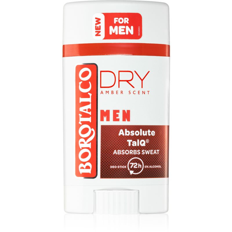 Borotalco MEN Dry pieštukinis dezodorantas 72 val. vyrams Amber Scent 40 ml