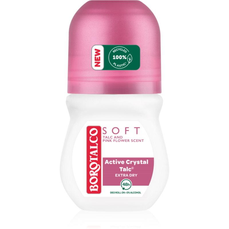 Borotalco Soft Talc & Pink Flower rutulinis dezodorantas be alkoholio 50 ml