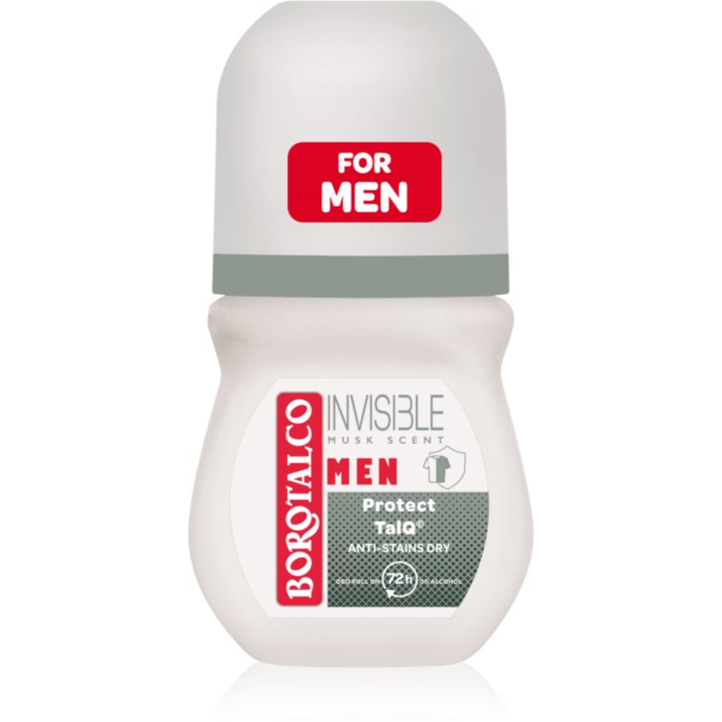 Borotalco MEN Invisible golyós dezodor roll - on 72 óra illatok Musk 50 ml