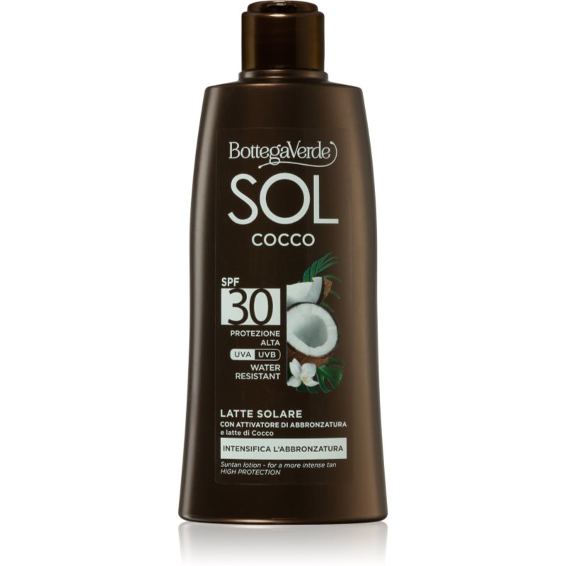 Bottega Verde Sol Cocco voděodolné mléko na opalování SPF 30 200 ml