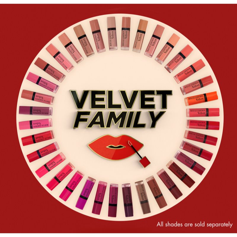 Bourjois Rouge Edition Velvet рідка помада з матуючим ефектом відтінок 12 Beau Brun 7.7 мл