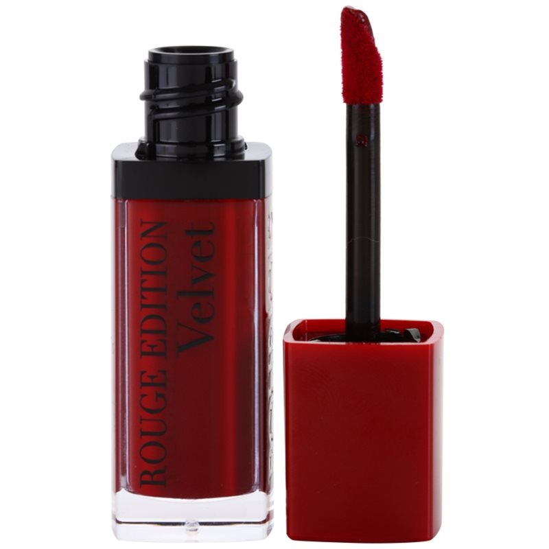 Bourjois Rouge Edition Velvet Liquid Lipstick With Matt Effect Shade 08 Grand Cru 7.7 Ml